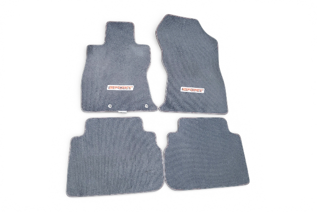 Subaru Forester 19-23 Interior Carpet 4 Piece Floor Mat Set Black J501SSJ010, E064, OEM, 2019, 2020, 2021, 2022, 2023