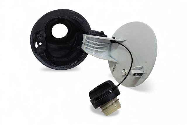 Honda CR-Z CRZ 11-15 Fuel Filler Gas Cap Lid White Pearl 74480-SZT-A00ZB, E065, OEM, 2011, 2012, 2013, 2014, 2015