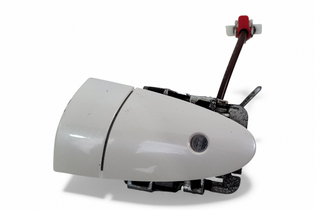 Honda CR-Z CRZ 11-15 Exterior Door Handle Front Left/Driver Platinum White, 72181-SZT-003ZC, E065, OEM, 2011, 2012, 2013, 2014, 2015