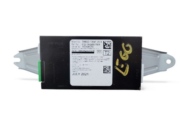 Honda Insight 19-22 Antenna Tuner Controller Unit XM 39800-TXM-A11, E066, OEM, 2019, 2020, 2021, 2022