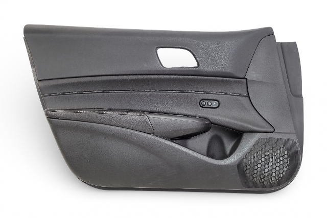 Acura ILX 19-22 Front Left/Driver Door Panel Black Leather 83551-TV9-A41ZE, E067, OEM, 2019, 2020, 2021, 2022