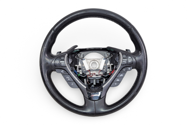 Acura ILX 16-21 A-Spec Steering Wheel Black 78501-TX6-A81ZB, E067, OEM, 2016, 2017, 2018, 2019, 2020, 2021