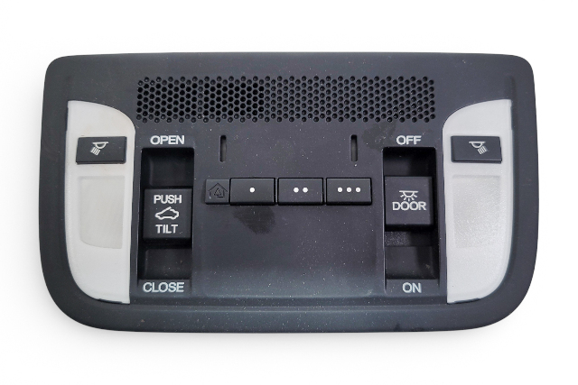 Acura ILX 19-22 Overhead Dome Light Lamp w/ Sun Roof Switch OnStar HomeLink Black 36600-TX6-A61ZB, E067, OEM, 2019, 2020, 2021, 2022