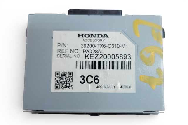 Acura ILX 19-22 Active Noise Control Controller Unit 39200-TX6-C61, E067, OEM, 2019, 2020, 2021, 2022