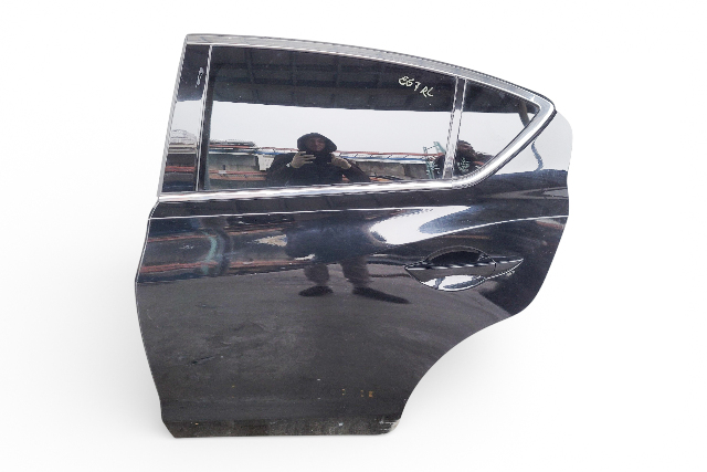 Acura ILX 16-22 Rear Left Door Assembly Black, 67550-TX6-A81ZZ, E067 2019, OEM, 2016, 2017, 2018, 2019, 2020, 2021, 2022