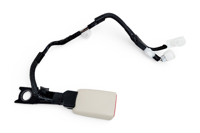 Lexus ES300h 13-16 Seatbelt Front Right Seat Belt Buckle Ivory, 73230-33740-A1, E068, OEM, 2013, 2014, 2015, 2016