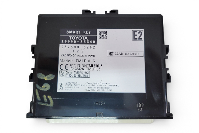 Lexus ES300h 13-14 Smart Key Control Module Computer Unit 89990-33340, E068, OEM, 2013, 2014