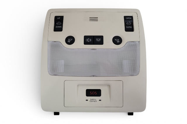 Lexus ES300h 13-16 Overhead Console Pocket HomeLink Dome Light Gray/Grey 63605-33010-A0, E068, OEM, 2013, 2014, 2015, 2016