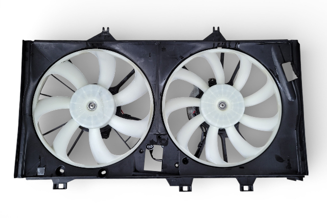 Lexus ES300h 13-18 Cooling Radiator Fans with Shrouds, 16363-20270, E068, OEM, 2013, 2014, 2015, 2016, 2017, 2018