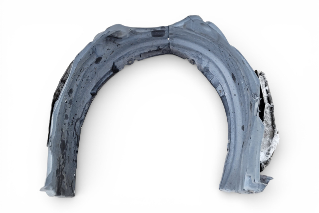 Lexus ES300h 13-16 Fender Cover Liner, Front Left/Driver 53876-33200, E068, OEM, 2013, 2014, 2015, 2016