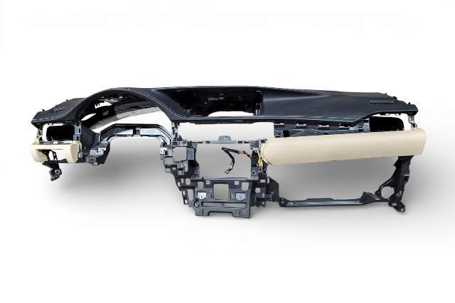 Lexus ES300h 13-16 Instrumental Panel Dashboard Assembly Black/Ivory, 55401-33180-C3, E068, OEM, 2013, 2014, 2015, 2016