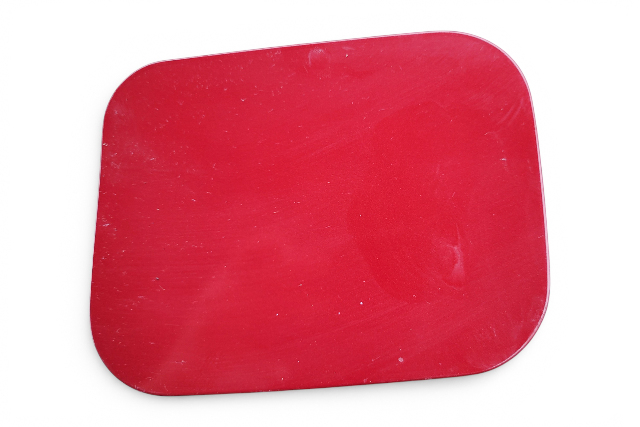 Lexus ES300h 13-18 Fuel Filler Gas Lid Door Red, 77350-33220, E068, OEM, 2013, 2014, 2015, 2016, 2017, 2018