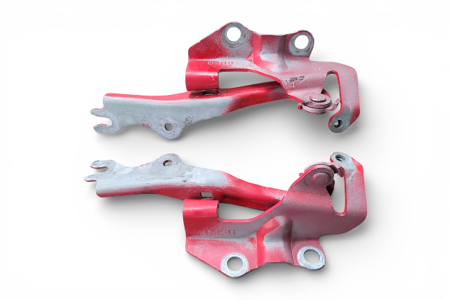 Mazda 3 MazdaSpeed 07-09 Hood Hinge Left/Right 2 Piece Set Kit Red, BR5G-52-420B, E069, OEM, 2007, 2008, 2009