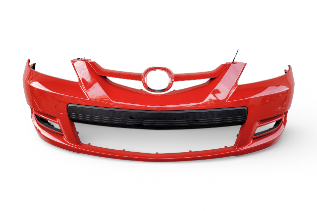Mazda 3 Speed MazdaSpeed 07-09 Front Bumper Cover Red, B37F-50-031D-BB, E069, OEM, 2007, 2008, 2009