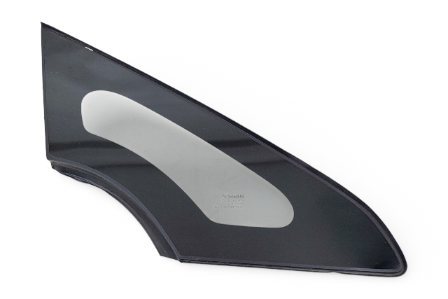 Nissan Leaf 13-24 Front Quarter Opera Vent Glass Window Right/Passenger 76820-3NF0A, E070, OEM, 2013, 2014, 2015, 2016, 2017, 2018, 2019, 2020, 2021, 2022, 2023, 2024