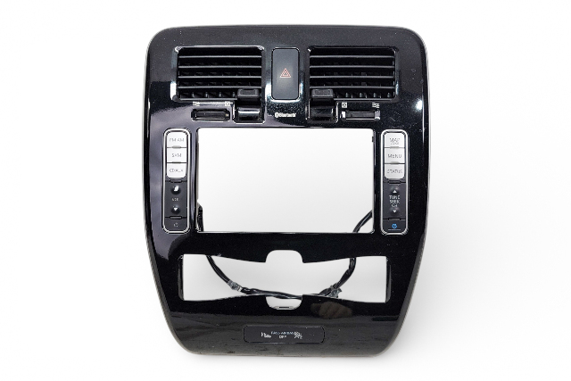 Nissan Leaf 13-17 Center Panel Trim Panel Radio Bezel Black 68260-3NF0A, E070, OEM, 2013, 2014, 2015, 2016, 2017