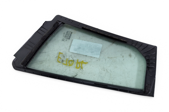 Nissan Leaf 13-17 Rear Door Vent Glass Left/Driver 82221-3NF1A, E070, OEM, 2013, 2014, 2015, 2016, 2017