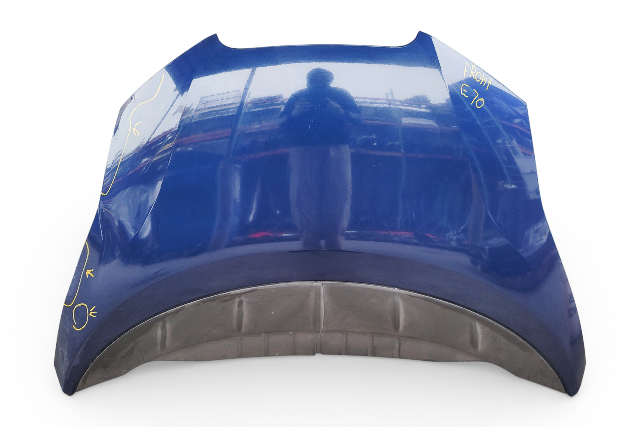 Nissan Leaf 13-17 Hood Cover Assy Blue, 65100-3NF0A, E070, OEM, 2013, 2014, 2015, 2016, 2017