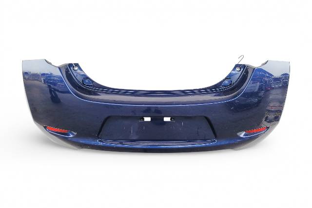 Nissan Leaf 13-17 Rear Bumper Cover Assembly Blue, 85022-3NF0H, E070, OEM, 2013, 2014, 2015, 2016, 2017