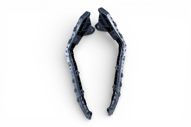 Nissan Leaf 13-17 Rear Bumper Spacer Bracket Right/Left Set 85226-3NF0A, E070, OEM, 2013, 2014, 2015, 2016, 2017