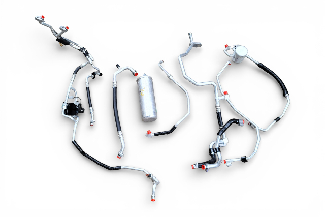 Nissan Leaf 13-17 A/C Line Pipe Hose Front Cooler, Air Conditioning Set, 92447-3NF0B, E070, OEM, 2013, 2014, 2015, 2016, 2017