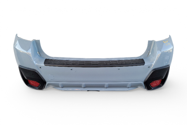 Subaru Forester 18-23 Rear Bumper Cover Assembly Cool Khaki Grey , 57794FL25A, E072, OEM, 2019, 2020, 2021, 2022, 2023, 2024