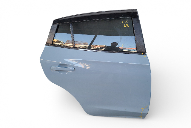 Subaru Crosstrek 18-23 Rear Door Assembly Right/Passenger Cool Gray Khaki, 60409FL0419P, E072, OEM, 2018, 2019, 2020, 2021, 2022, 2023