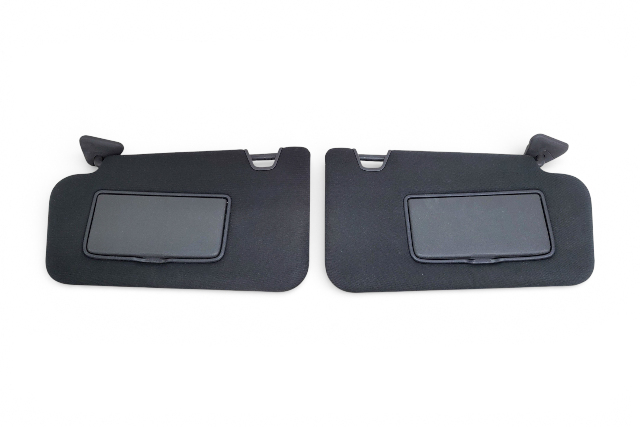 Nissan Juke 13-17 Sun Shade Visor Left/Right Set Black 96401-3YW6A, E073, OEM, 2013, 2014, 2015, 2016, 2017