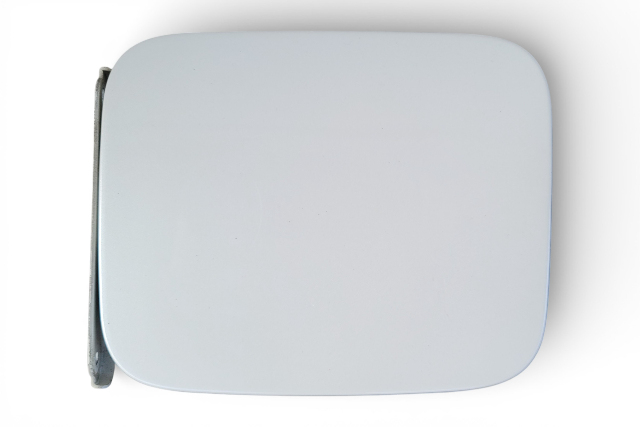 Nissan Juke 11-17 Fuel Filler Gas Cap Lid White, 78830-1KA0A, E073, OEM, 2011, 2012, 2013, 2014, 2015, 2016, 2017