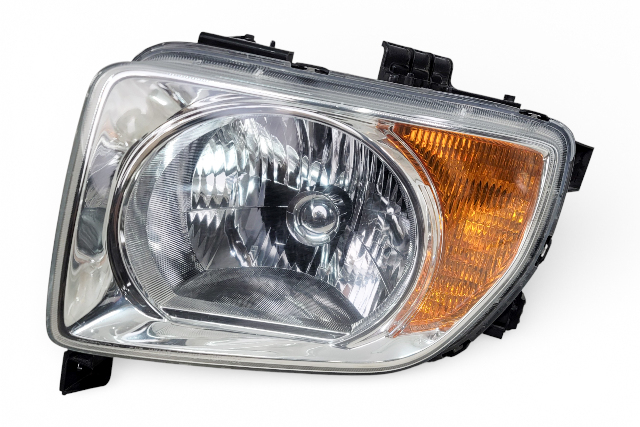 Honda Element 03-06 Headlight Head Light Lamp Left/Driver 33151-SCV-A01, E074, OEM, 2003, 2004, 2005, 2006