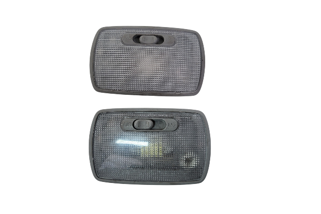Honda Element 03-08 Rear Center & Rear Roof Interior Map Light Lamp Gray (Set of 2) 34250-S5P-A01, E074, OEM, 2003, 2004, 2005, 2006, 2007, 2008