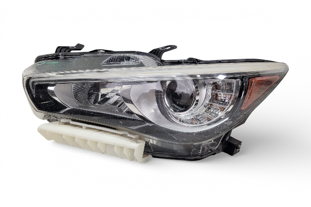 Infiniti Q50 17-23 Front Left/Driver Headlamp Headlight 26060-6HH7A, E075, OEM, 2017, 2018, 2019, 2020, 2021, 2022, 2023