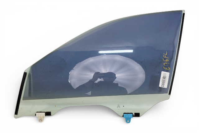 Infiniti Q50 18-23 Front Door Glass Window Left/Driver 80301-6HL1A, E075, OEM, 2018, 2019, 2020, 2021, 2022, 2023