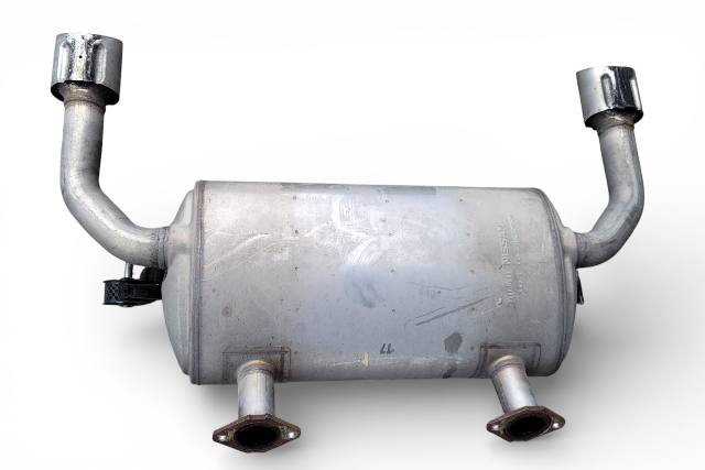 Infiniti Q50 16-19 Rear Exhaust Muffler 20100-4GE0B, E075, OEM, 2016, 2017, 2018, 2019