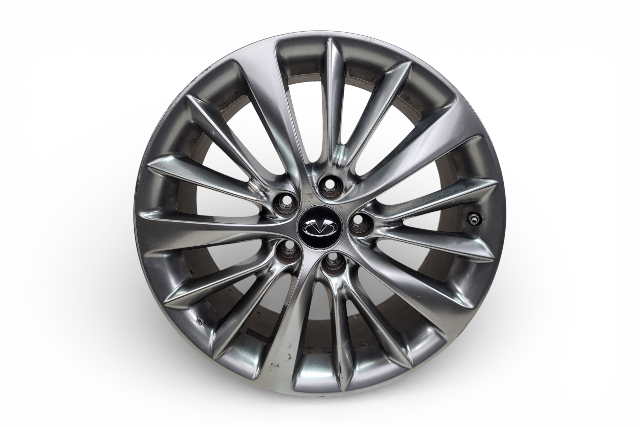Infiniti Q50 17-23 Rear Alloy Wheel Rim 15 Spoke 18x7.5, D0C00-6HH4A, #3, E075, OEM, 2017, 2018, 2019, 2020, 2021, 2022, 2023