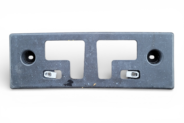 Infiniti Q50 17-23 License Plate Holder Base Bracket Plastic, 96210-6HH0B, E075, OEM, 2017, 2018, 2019, 2020, 2021, 2022, 2023