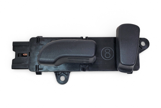 Infiniti Q50 14-22 Front Left Seat Control Switches Black 87066-4HA0A, E075, OEM, 2014, 2015, 2016, 2017, 2018, 2019, 2020, 2021, 2022