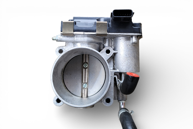 Infiniti Q50 16-21 Left Throttle Body Chamber Assembly 16119-5CA0A, E075, OEM, 2016, 2017, 2018, 2019, 2020, 2021, 2022