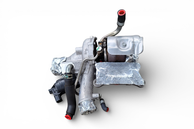 Infiniti Q50 16-19  Left Turbocharger Turbo Charger Assembly 3.0L 14411-5CA1C, E075, OEM, 2016, 2017, 2018, 2019