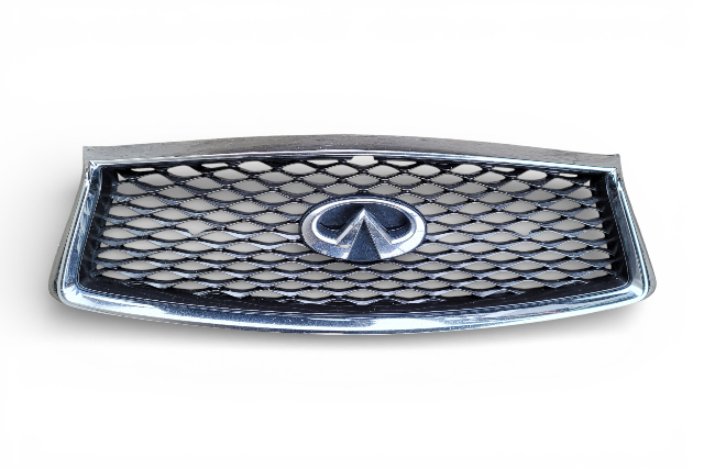 Infiniti Q50 17-20 Front Bumper Grill Grille Chrome, 62310-6HH0A, E075, OEM, 2017, 2018, 2019, 2020