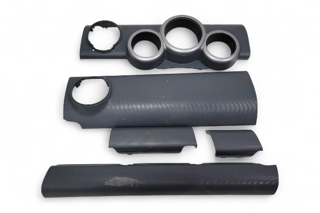 Honda Element 03-08 Instrument Bezel Panel Trim Gray Set(5)77105-SCV-A01ZC, E040, OEM, 2003, 2004, 2005, 2006, 2007, 2008