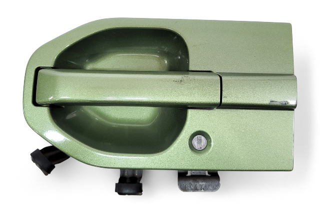 Honda Element 06-08 Exterior Door Handle Front Left/Driver Green Metallic, 72180-SCV-A11ZC, E076, OEM, 2006, 2007, 2008