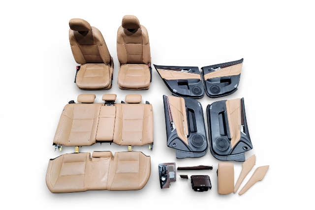 Lexus GS350 13-16 Front/Rear Seat Assembly Right/Left Door Panel Trim, Armrest, Shifter Panel, Cup Holder 71071-30G50-C1, E077, OEM, 2013, 2014, 2015, 2016