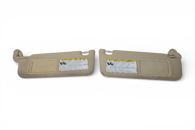 Lexus GS350 13-16 Left/Driver Right/Passenger Sun Visor Shield Ivory, 74320-30B70-A1, E077, OEM, 2013, 2014, 2015, 2016