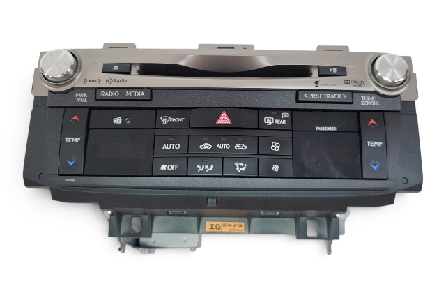 2013-2014 Lexus GS350 Climate Control Panel CD Player Radio Receiver, P10082, 86130-30100-1, E077, OEM, 2013, 2014