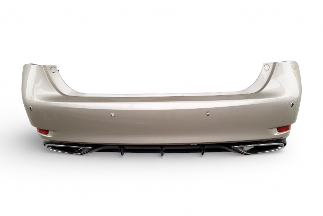 Lexus GS350 13-20 Rear Bumper Cover Metallic, 52159-30955, E077, OEM, 2013, 2014, 2015, 2016, 2017, 2018, 2019, 2020