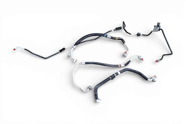 Lexus GS350 13-16 A/C Discharge, Suction Hose Pipe Line Set(4) 88711-3A700, 88712-30360, E077, OEM, 2013, 2014, 2015, 2016