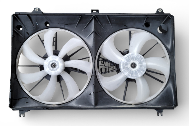 Lexus GS350 13-20 Cooling Fan Shroud w/Motor Assembly 16361-31410, E077, OEM, 2013, 2014, 2015, 2016, 2017, 2018, 2019, 2020