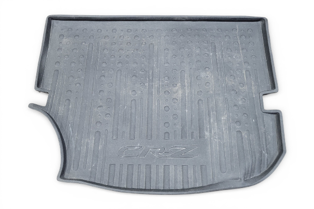 Honda CR-Z CRZ 11-16 Rear Trunk Tray Spare Tire Cover Mat Rubber, 08U45-SZT-100, E078, OEM, 2011, 2012, 2013, 2014, 2015, 2016