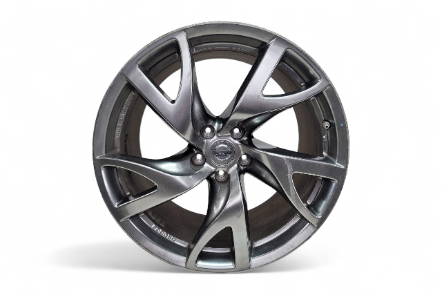 Nissan 370Z 12-16 Rear Wheel Rim Forged Edition 19X9, 5 Spoke, D0C00-3GY4A, #3, E047, OEM, 2012, 2013, 2014, 2015, 2016